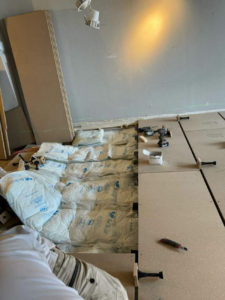 東京都品川区のマンションにて、置床工事を行いました。（フリーフロアCP）【秀和建工】