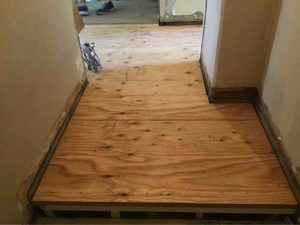 東京都世田谷区のマンションにて、置床工事を行いました。（フリーフロアCP）【秀和建工】