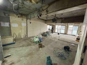 東京都中央区のマンションにて、１day置床工事を行いました。（フリーフロアCP）【秀和建工】