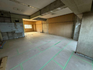 横浜市戸塚区のマンションにて、置床工事を行いました。(乾式二重床)【秀和建工】