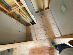 東京都目黒区のマンションにて、１day置床工事を行いました。（フリーフロアCP）【秀和建工】