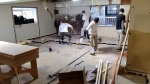 東京都杉並区のマンションにて、１day置床工事を行いました。（乾式二重床）【秀和建工】