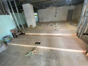 千葉市花見区にて、歯科医院新築工事に伴う置床工事を行いました。（乾式二重床）【秀和建工】