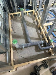 東京都中央区のマンションにて、1day置床工事を行いました。（乾式二重床）【秀和建工】