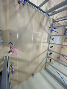 大阪府大阪市の店舗にて、置床工事を行いました。（乾式二重床）【秀和建工】