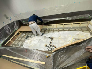 東京都港区のオフィスにて、置床工事を行いました。（乾式二重床）【秀和建工】