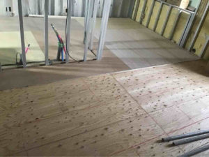 横浜市港南区のマンションにて、置床工事を行いました。(乾式二重床)【秀和建工】