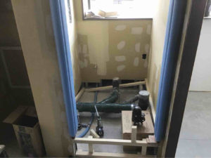 神奈川県大和市のクリニックにて、置床工事を行いました。（乾式二重床）【秀和建工】