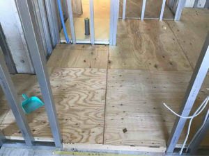 横浜市港南区のマンションにて、置床工事を行いました。(乾式二重床)【秀和建工】