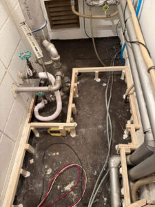 東京都港区のマンションにて、置床工事を行いました。（乾式二重床）【秀和建工】