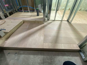 東京都品川区のマンションにて、置床工事を行いました。（乾式二重床）【秀和建工】