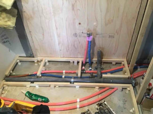 東京都品川区のマンションにて、1day置床工事を行いました。（乾式二重床）【秀和建工】