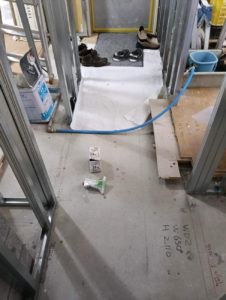 東京都江戸川区のマンションにて、1day置床工事を行いました。（万協フロアー）【秀和建工】