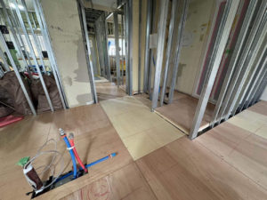 東京都江戸川区のマンションにて、1day置床工事を行いました。(万協フロアー)【秀和建工】