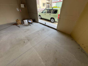 京都府京都市の店舗にて、置床工事を行いました。（乾式二重床）【秀和建工】