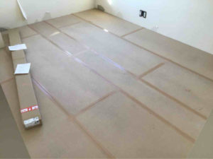 東京都品川区のマンションにて、1day置床工事を行いました。（乾式二重床）【秀和建工】