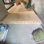 東京都大田区の戸建て住宅にて、新装工事に伴う置床工事を行いました。（パーチクルボード）【秀和建工】