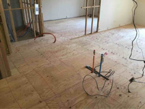 東京都品川区のマンションにて、置床工事を行いました。（乾式二重床）【秀和建工】