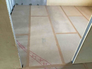 横浜市泉区のマンションにて、置床工事を行いました。（乾式二重床）【秀和建工】