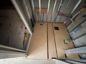 東京都大田区のマンションにて、置床工事を行いました。（乾式二重床）【秀和建工】