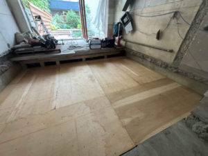 横浜市中区の戸建て住宅にて、置床工事を行いました。（乾式二重床）【秀和建工】