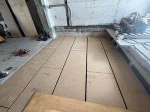 横浜市中区の戸建て住宅にて、置床工事を行いました。（乾式二重床）【秀和建工】