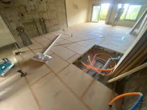 横浜市中区のマンションにて、置床工事を行いました。（乾式二重床）【秀和建工】