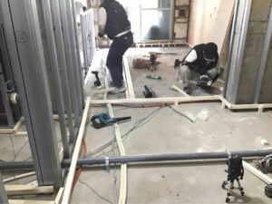 川崎市宮前区のマンションにて、1day置床工事を行いました。(乾式二重床)【秀和建工】
