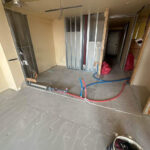 相模原区中央区のマンションにて、置床工事を行いました。（乾式二重床）【秀和建工】