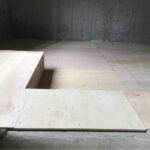 東京都大田区の戸建て住宅にて、地下で置床工事を行いました。（フリーフロアＥＰ）【秀和建工】