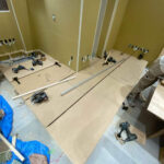 東京都武蔵野市にて、テナントの夜間置床工事を行いました。（乾式二重床）【秀和建工】