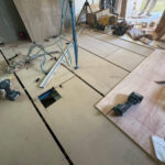 東京都渋谷区のマンションにて、置床工事を行いました。（乾式二重床）【秀和建工】