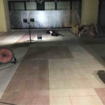 東京都中央区の店舗にて、置床工事を行いました。（センクシア、乾式二重床）【秀和建工】