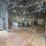 東京都西東京市の店舗にて、置床工事を行いました。（乾式二重床）【秀和建工】