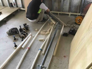 横浜市戸塚区のマンションにて、置床工事を行いました。（乾式二重床）【秀和建工】