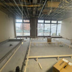 東京都西東京市の店舗にて、置床工事を行いました。（乾式二重床）【秀和建工】