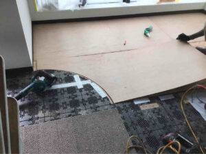 東京都渋谷区のマンションにて、置床工事を行いました。（超低床プラ束）【秀和建工】