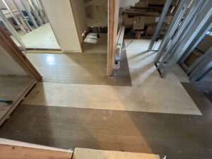 東京都北区のマンションにて、置床工事を行いました。（パーチクルボード　プラ束）【秀和建工】