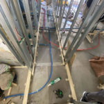 東京都葛飾区のホテルにて、改修工事に伴う置床工事を行いました。（乾式二重床）【秀和建工】