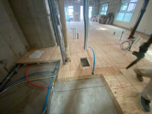 東京都渋谷区のマンションにて、置床工事を行いました。（乾式二重床）【秀和建工】