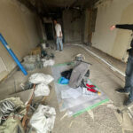 東京都渋谷区のマンションにて、1day置床工事を行いました。（万協YPE支持脚）【秀和建工】