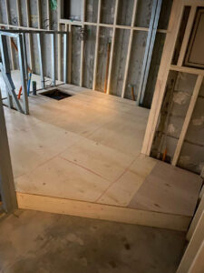 川崎市川崎区の戸建住宅にて、置床工事を行いました。（乾式二重床）【秀和建工】