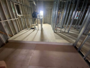 川崎市川崎区の戸建住宅にて、置床工事を行いました。（乾式二重床）【秀和建工】