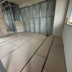 東京都杉並区のマンションにて、1day置床工事を行いました。（乾式二重床）【秀和建工】