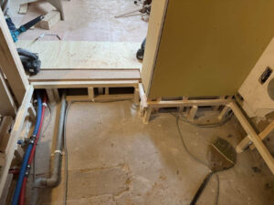 横浜市青葉区のマンションにて、置床工事を行いました。（乾式二重床）【秀和建工】