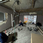 東京都中央区のマンションにて、置床工事を行いました。（乾式二重床）【秀和建工】