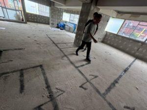 東京都港区のマンションにて、置床工事を行いました。（乾式二重床）【秀和建工】