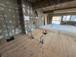 東京都港区のマンションにて、置床工事を行いました。（乾式二重床）【秀和建工】