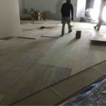 東京都武蔵野市の店舗にて、置床工事を行いました。（ラワン構造用合板12ｍｍ）【秀和建工】