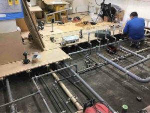 横浜市神奈川区にて、店舗調理室の改修工事を行いました。（乾式二重床、万協）【秀和建工】